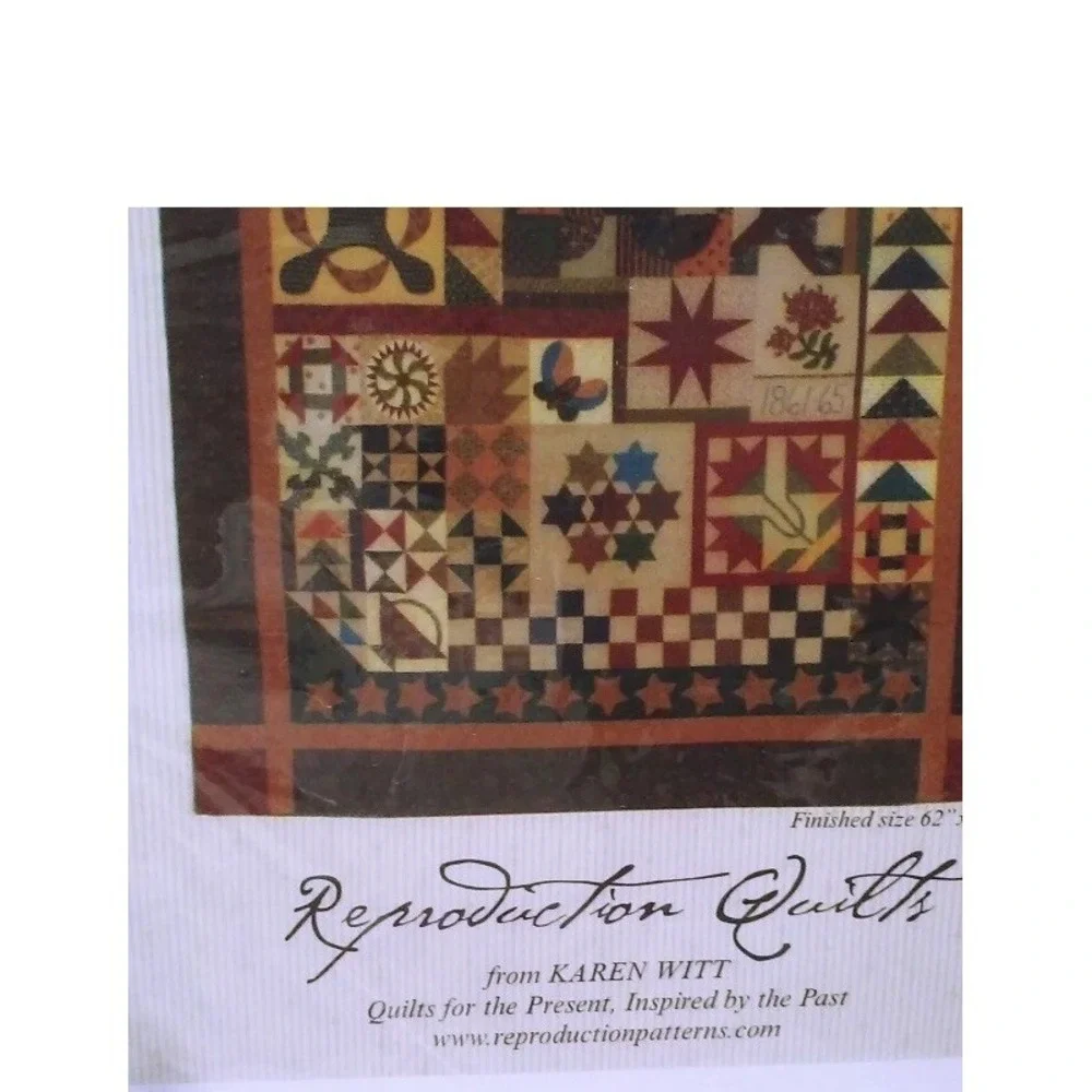 Quilt Pattern Reproduction Quilts Karen Witt 204 Civil War Sampler 62x98